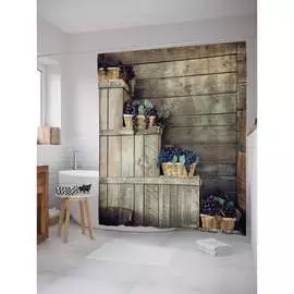 Шторка-занавеска для ванной JOYARTY