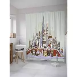 Шторка-занавеска для ванной JOYARTY