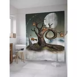 Шторка-занавеска для ванной JOYARTY