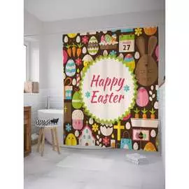 Шторка-занавеска для ванной JOYARTY