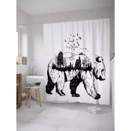 Шторка-занавеска для ванной JOYARTY