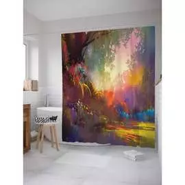 Шторка-занавеска для ванной JOYARTY