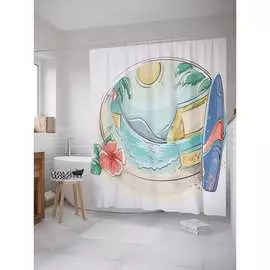 Шторка-занавеска для ванной JOYARTY
