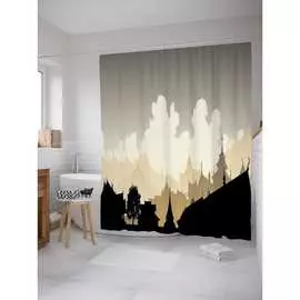 Шторка-занавеска для ванной JOYARTY