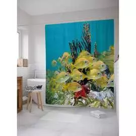 Шторка-занавеска для ванной JOYARTY