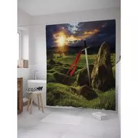 Шторка-занавеска для ванной JOYARTY