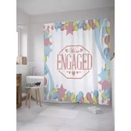 Шторка-занавеска для ванной JOYARTY