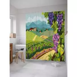 Шторка-занавеска для ванной JOYARTY