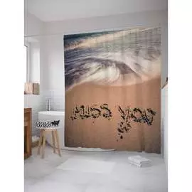 Шторка-занавеска для ванной JOYARTY