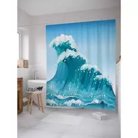 Шторка-занавеска для ванной JOYARTY