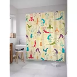 Шторка-занавеска для ванной JOYARTY