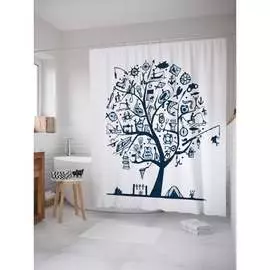 Шторка-занавеска для ванной JOYARTY