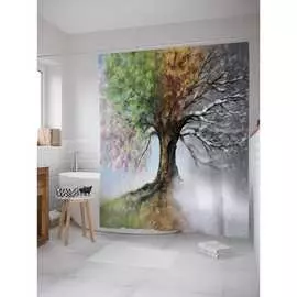 Шторка-занавеска для ванной JOYARTY