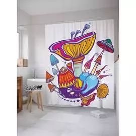 Шторка-занавеска для ванной JOYARTY