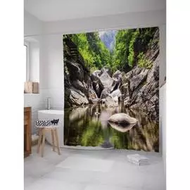 Шторка-занавеска для ванной JOYARTY