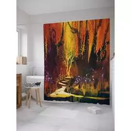 Шторка-занавеска для ванной JOYARTY