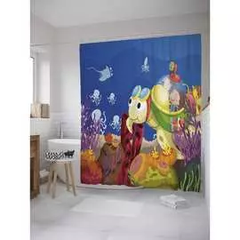 Шторка-занавеска для ванной JOYARTY