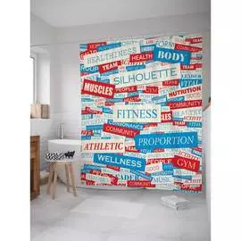 Шторка-занавеска для ванной JOYARTY