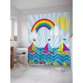 Шторка-занавеска для ванной JOYARTY