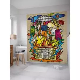 Шторка-занавеска для ванной JOYARTY