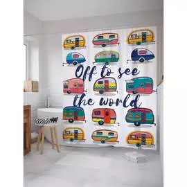 Шторка-занавеска для ванной JOYARTY