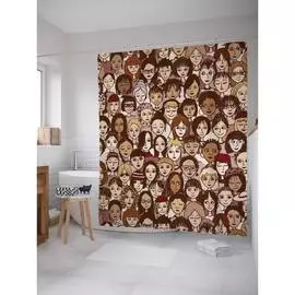 Шторка-занавеска для ванной JOYARTY