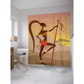 Шторка-занавеска для ванной JOYARTY