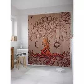 Шторка-занавеска для ванной JOYARTY