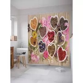 Шторка-занавеска для ванной JOYARTY