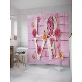 Шторка-занавеска для ванной JOYARTY