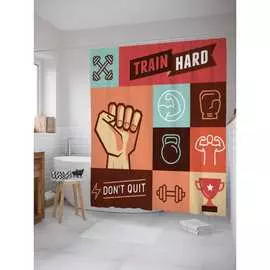 Шторка-занавеска для ванной JOYARTY