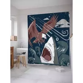 Шторка-занавеска для ванной JOYARTY