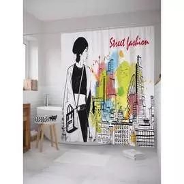 Шторка-занавеска для ванной JOYARTY