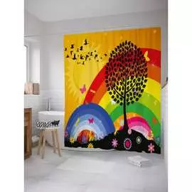 Шторка-занавеска для ванной JOYARTY