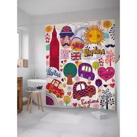 Шторка-занавеска для ванной JOYARTY