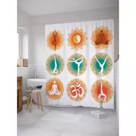 Шторка-занавеска для ванной JOYARTY