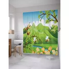 Шторка-занавеска для ванной JOYARTY