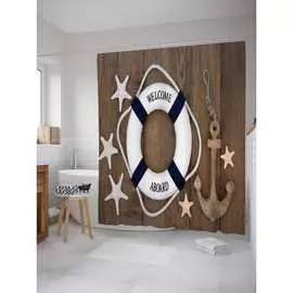 Шторка-занавеска для ванной JOYARTY