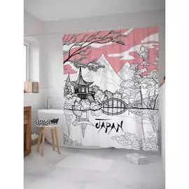 Шторка-занавеска для ванной JOYARTY