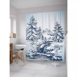 Шторка-занавеска для ванной JOYARTY