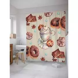 Шторка-занавеска для ванной JOYARTY