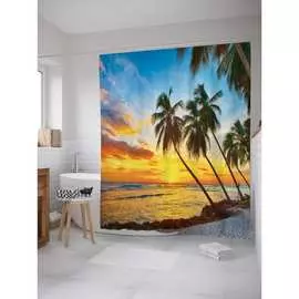 Шторка-занавеска для ванной JOYARTY