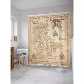 Шторка-занавеска для ванной JOYARTY