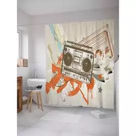 Шторка-занавеска для ванной JOYARTY