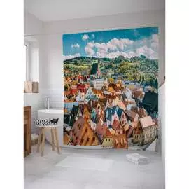 Шторка-занавеска для ванной JOYARTY