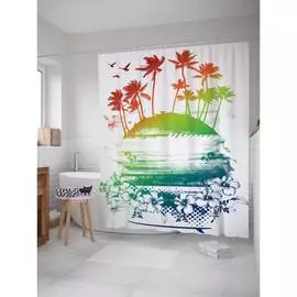 Шторка-занавеска для ванной JOYARTY