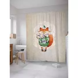 Шторка-занавеска для ванной JOYARTY