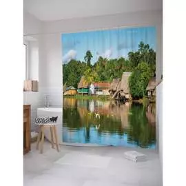 Шторка-занавеска для ванной JOYARTY