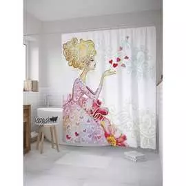 Шторка-занавеска для ванной JOYARTY