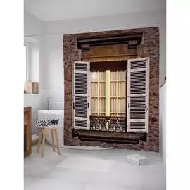 Шторка-занавеска для ванной JOYARTY